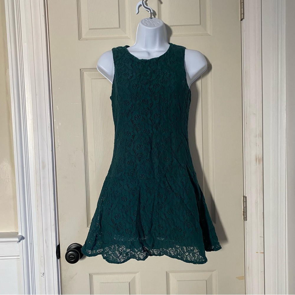 Mango mini green dress - size 2